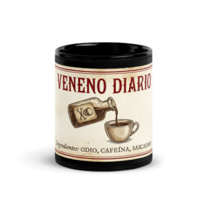 Veneno Diario - Taza negra brillante