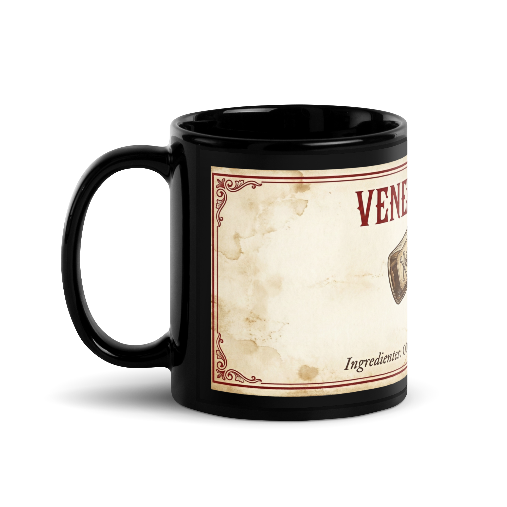 Veneno Diario - Taza negra brillante - Image 2