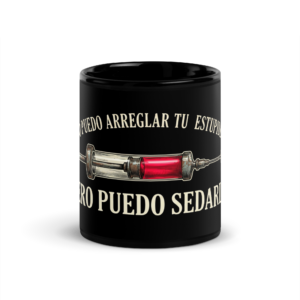La Sedación Verbal - Taza negra brillante
